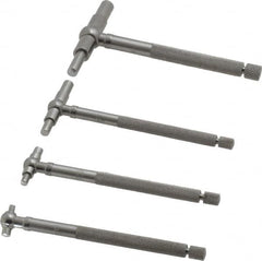 Starrett - 4 Piece, 5/16 to 2-1/8 Inch, Telescoping Gage Set - 2-3/8 Inch Long Handles, Includes Case - Benchmark Tooling