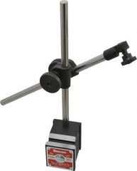 Starrett - 150 Lb Magnetic Force, Fine Adjustment Indicator Positioner & Holder with Base - Post & Rod, Rectangular Base, 1-15/16" Base Height, 1-5/8" Base Length, 1-7/8" Base Width - Benchmark Tooling