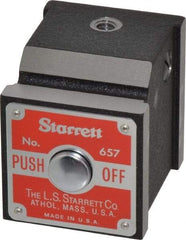 Starrett - 1-7/8" Long x 1-5/8" Wide x 1-15/16" High Magnetic Indicator Base with On/Off Switch - 9-1/2" Rod Length - Benchmark Tooling