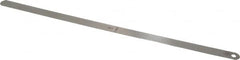 Starrett - 0.017 Inch Thick x 1/2 Inch Wide x 12 Inch Leaf Length, Parallel Feeler Gage - Tempered Steel - Benchmark Tooling