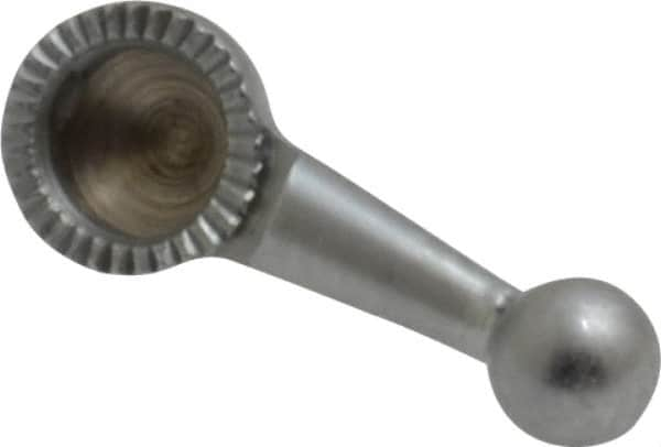 Starrett - 3mm Ball Diam, Carbide, Ball Test Indicator Contact Point - 5/32" Contact Point Length, Use with Starrett 711 Series Last Word Dial Test Indicators - Benchmark Tooling