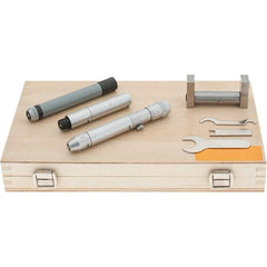 Starrett - 2 to 12", Mechanical Inside Micrometer Set - 0.001" Graduation, Plain Thimble, Includes Case - Benchmark Tooling