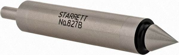 Starrett - 0.2" Head Diam, 1/2" Shank, Double End, Mechanical Edge Finder - Conical and Cylindrical Contact - Benchmark Tooling