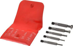 Starrett - 1/8 to 1/2 Inch Measurement, Small Hole Gage Set - 2 Inch Long, Full Ball, Includes Case - Benchmark Tooling