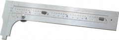 Starrett - 0 to 4-3/4" Stainless Steel Vernier Caliper - 1/64 & 1/32" Graduation, 1-3/8" Jaw Depth, 0.005" Accuracy, Includes Inside Diameter, Outside Diameter - Benchmark Tooling