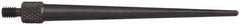 Starrett - #4-48, 1/16" Ball Diam, Steel Tapered Contact Point - 2" Contact Point Length, Use with AGD Dial Indicators - Benchmark Tooling