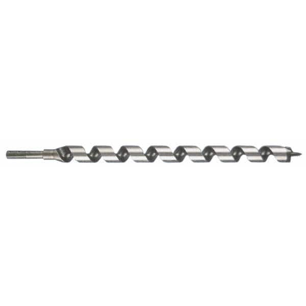 Lenox - 1-1/8", 7/16" Diam Hex Shank, 7-1/2" Overall Length with 4" Twist, Ship Auger Bit - Benchmark Tooling