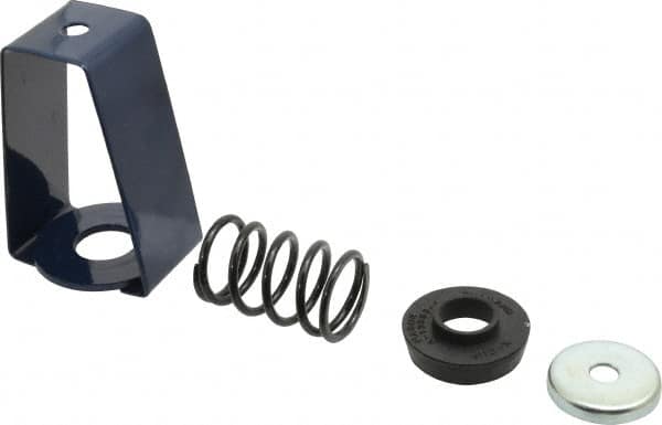 Mason Ind. - 55 to 76 Lb Capacity, 0.75 to 1.02" Deflection, HSX, Vibration Control Hanger - 2-7/8" Wide x 4-1/4" High x 2-1/2" Deep, 3/8" Max Rod Diam, 3-1/2" Lower Rod Penetration, Black - Benchmark Tooling