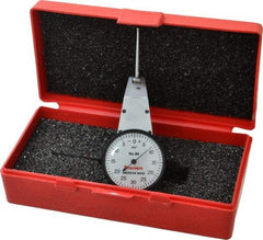 Starrett - 0.06 Inch Range, 0.001 Inch Dial Graduation, Horizontal Dial Test Indicator - 1-3/8 Inch White Dial, 0-30-0 Dial Reading - Benchmark Tooling