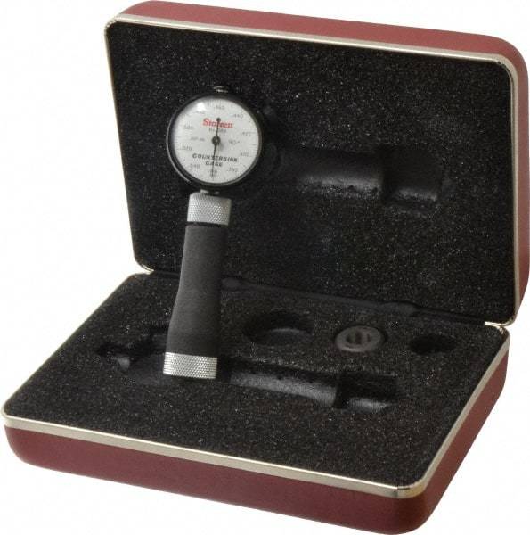 Starrett - 0.36 to 0.56" 90° Countersink Gage - White Dial Face - Benchmark Tooling