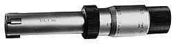 Starrett - 4 to 5", 4" Gage Depth, Mechanical Inside Hole Micrometer - 0.0003" Graduation, 0.00025" Accuracy, Ratchet Stop Thimble - Benchmark Tooling