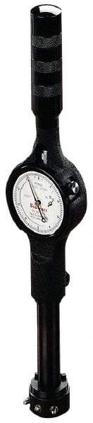 Starrett - 8 to 12-1/8" Dial Bore Gage - 0.0001" Graduation, 7" Gage Depth, Hardened Tool Steel - Benchmark Tooling