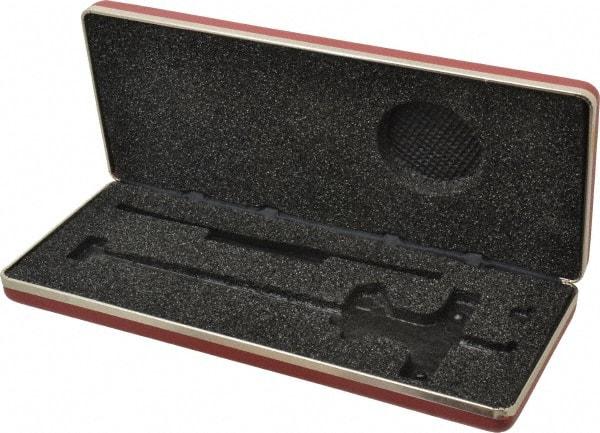 Starrett - 6 Inch Long, Steel Vinyl, Depth Gage Case - Use with Starrett Dial Depth Gage Model Number 450-6 - Benchmark Tooling