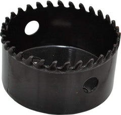 Starrett - 3-3/8" Diam, 1-5/8" Cutting Depth, Hole Saw - Carbide-Tipped Saw, Toothed Edge - Benchmark Tooling