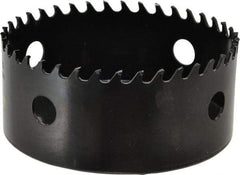 Starrett - 4-1/8" Diam, 1-5/8" Cutting Depth, Hole Saw - Carbide-Tipped Saw, Toothed Edge - Benchmark Tooling