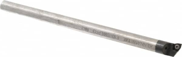 Kennametal - 19.56mm Min Bore Diam, 254mm OAL, 5/8" Shank Diam, E-SWLP Indexable Boring Bar - WP.. Insert, Screw Holding Method - Benchmark Tooling