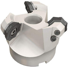 Iscar - 2.49" Cut Diam, 3/4" Arbor Hole, 0.18" Max Depth of Cut, 42° Indexable Chamfer & Angle Face Mill - 3 Inserts, OF..\xB6RFM. 1905 Insert, Right Hand Cut, 3 Flutes, Series Heliocto - Benchmark Tooling