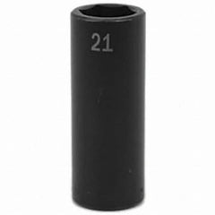 SK - Impact Socket - 1/2"DR 21MM DEEP IMPACT SOCKET - Benchmark Tooling