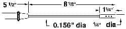 Thermo Electric - to 572°F, T, Thermocouple Probe - Benchmark Tooling