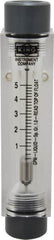 King - 1/2" FNPT Port Block Style, Inline Flowmeter - 100 Max psi, 5 GPM, Acrylic - Benchmark Tooling