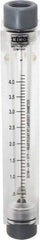 King - 1/2" FNPT Port Block Style, Inline Flowmeter - 125 Max psi, 4.2 SCFM, Acrylic - Benchmark Tooling