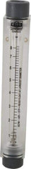 King - 1/2" FNPT Port Block Style, Inline Flowmeter - 125 Max psi, 8.2 SCFM, Acrylic - Benchmark Tooling