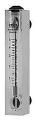 King - 1/2" F Port Block Style, Panel Mount Flowmeter - 125 Max psi, 40 SCFM, Acrylic - Benchmark Tooling