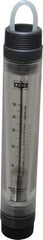 King - 1-1/2" MNPT Port Tube Flowmeter - 125 Max psi, 50 GPM, Acrylic - Benchmark Tooling