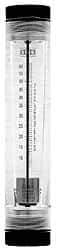 King - 2" FNPT Port Tube Flowmeter - 125 Max psi, 40 GPM, Acrylic - Benchmark Tooling