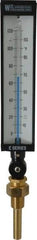 WGTC - 120°F, Industrial Thermometer with Standard Thermowell - 3-1/2 Inch Stem Length, 1-1/4 to 18 Inch Thread - Benchmark Tooling