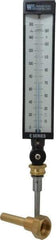 WGTC - 160°F, Industrial Thermometer with Standard Thermowell - 3-1/2 Inch Stem Length, 1-1/4 to 18 Inch Thread - Benchmark Tooling