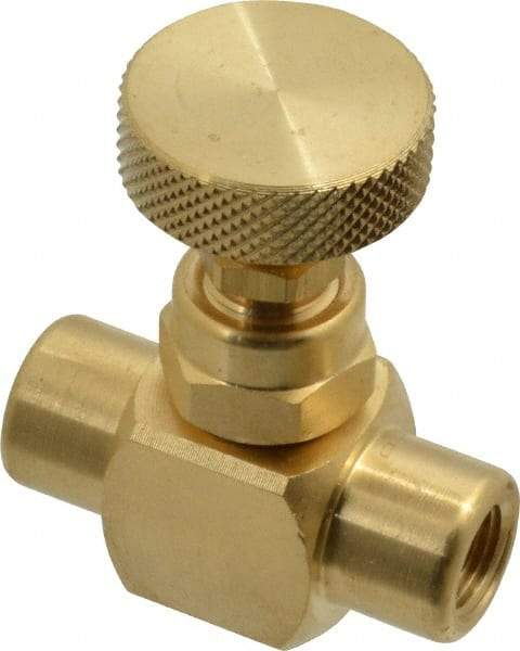 Made in USA - Needle Valve - Brass Valve - Benchmark Tooling