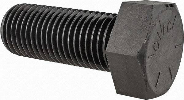 Value Collection - 1-3/4 - 5 UNC, 4-1/2" Length Under Head Hex Head Cap Screw - Fully Threaded, Grade 8 Alloy Steel, Uncoated, 2-5/8" Hex - Benchmark Tooling