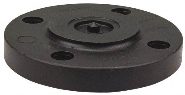 NIBCO - 3/4" Pipe, 3-7/8" OD, Polypropylene Blind Pipe Flange - Schedule 80, Black - Benchmark Tooling