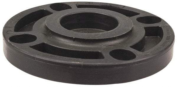 NIBCO - 2" Pipe, 6" OD, Polypropylene Blind Pipe Flange - Schedule 80, Black - Benchmark Tooling