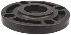 NIBCO - 2" Pipe, 6" OD, Polypropylene Blind Pipe Flange - Schedule 80, Black - Benchmark Tooling