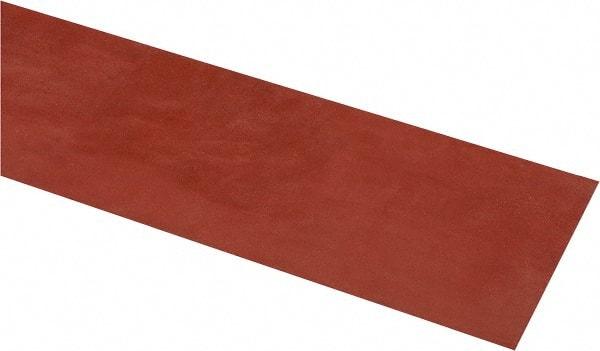 Made in USA - 4" Wide, 0.031" Thick, Silicone Rubber Foam Sheet - 30 Durometer, Orange-Red, -60 to 500°F, 650 psi Tensile Strength, Cut-to-Length - Benchmark Tooling