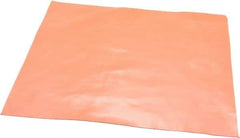 Made in USA - 12" Long, 12" Wide, 0.031" Thick, Silicone Rubber Foam Sheet - 30 Durometer, Orange-Red, -60 to 500°F, 650 psi Tensile Strength, Stock Length - Benchmark Tooling