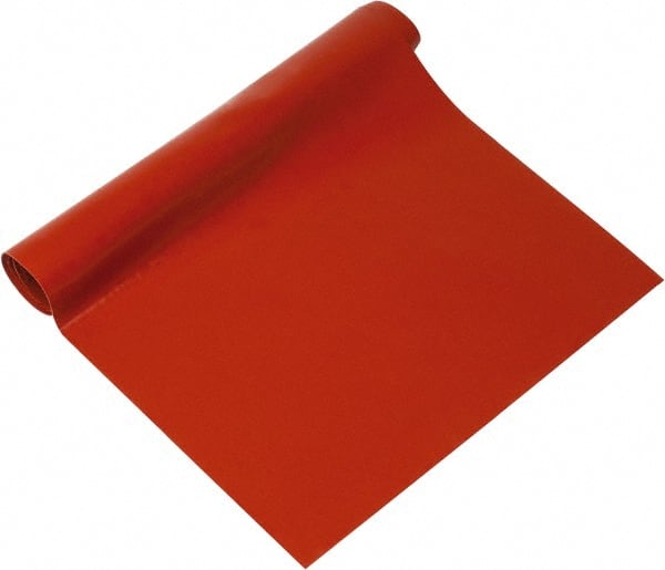 Sheet Roll: Silicone Rubber, 36″ Wide, Orange-Red Durometer 30