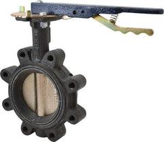 NIBCO - 4" Pipe, Lug Butterfly Valve - Lever Handle, Ductile Iron Body, Buna-N Seat, 250 WOG, Ductile Iron Disc, Stainless Steel Stem - Benchmark Tooling