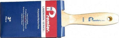 Premier Paint Roller - 3" Flat Synthetic Varnish Brush - 3-1/4" Bristle Length, 7-1/2" Wood Handle - Benchmark Tooling