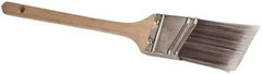 Premier Paint Roller - 1-1/2" Angled Synthetic Sash Brush - 2-1/4" Bristle Length, 8-3/4" Wood Rattail Handle - Benchmark Tooling