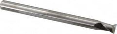 SGS - 1/2", 5/8" LOC, 1/2" Shank Diam, 6" OAL, 2 Flute, Solid Carbide Square End Mill - Single End, Uncoated, Spiral Flute, 35° Helix, Centercutting, Right Hand Cut, Right Hand Flute, Series 47E - Benchmark Tooling