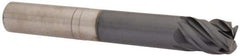 SGS - 3/4", 4 Flute, Single End, Solid Carbide, 0.06" Corner Radius End Mill - 5-1/2" OAL, Right Hand Flute, 15/16" LOC, Right Hand Cut, 3-1/4" Extended Reach - Benchmark Tooling