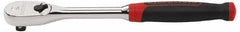 GearWrench - 1/2" Drive Pear Head Ratchet - Chrome Finish, 14" OAL, 60 Gear Teeth, Cushion Grip Handle, Flat Sealed Head - Benchmark Tooling