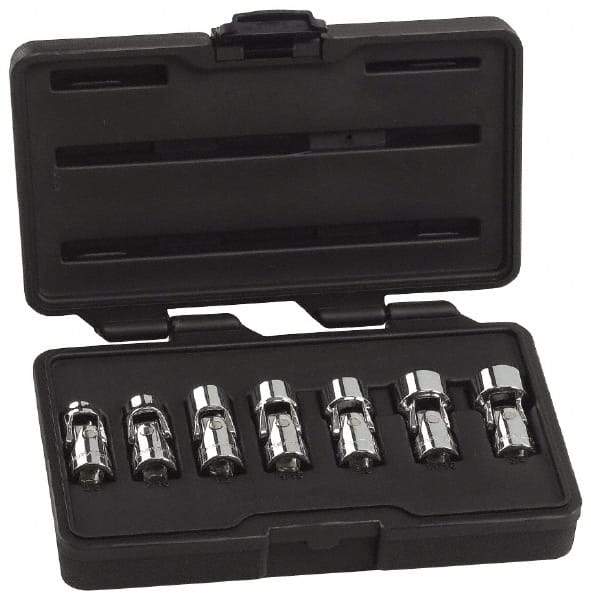 GearWrench - 7 Piece 3/8" Drive Standard Socket Set - 6 Points, 3/8 to 3/4", Inch Measurement Standard - Benchmark Tooling