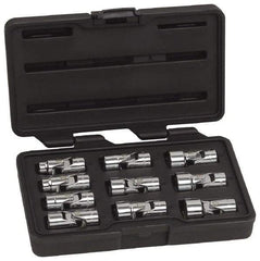 GearWrench - 10 Piece 3/8" Drive Standard Socket Set - 6 Points, 10 to 19mm, Metric Measurement Standard - Benchmark Tooling