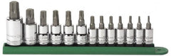 GearWrench - 13 Piece 1/4, 3/8 & 1/2" Drive Torx Bit Socket Set - T7 to T60 Torx - Benchmark Tooling