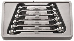 GearWrench - 6 Piece, 9mm x 11mm to 19mm x 21mm, 6 Point Flare Nut Wrench Set - Metric Measurement Standard, Full Polish Finish, Comes in Molded Tray - Benchmark Tooling