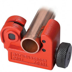 Rothenberger - 1/8" to 5/8" Pipe Capacity, Tube Cutter - Cuts Copper, 2" OAL - Benchmark Tooling